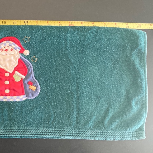 3 Pc. Embroidered Santa Bath Towel Set. - Picture 5 of 12